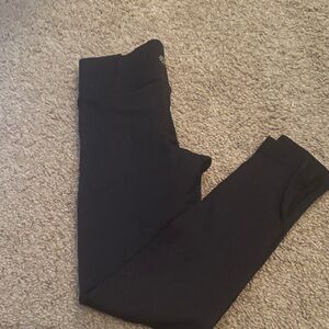 Athleta Girls Rib Black Leggings M/8-10
